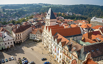 Tabor, Czechia, square, houses, Czechia, town, Tabor HD wallpaper