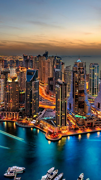 Dubai Skyline, Travels, LG G2, Skyline HD phone wallpaper