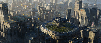 Futuristic Skyline: Stunning Sci-Fi Cityscape, Sci Fi, city, sci fi city HD wallpaper