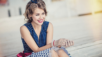Model, women, girl, smile HD wallpaper