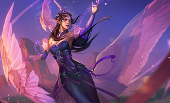 Fantasy girl, blue, purple, wings, fantasy, chian c, chuan c, angel, girl HD wallpaper