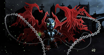 Chibi Spawn , spawn, artwork, digital-art, superheroes, artstation HD wallpaper