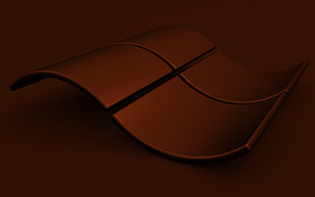 Windows brown logo, , brown backgrounds, creative, OS, Windows 3D logo, artwork, Windows 3D wavy logo, Windows logo, Windows HD wallpaper