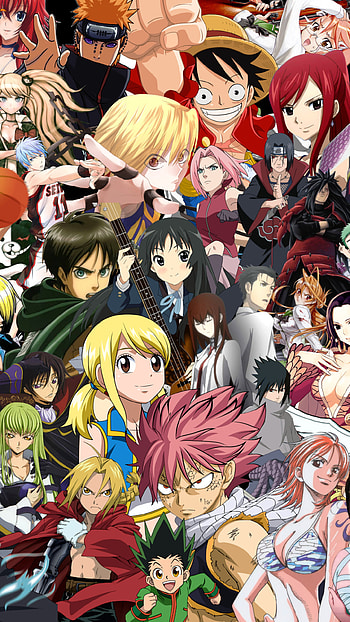 Anime All-Stars: Crossover Collage, Anime, crossover HD phone wallpaper