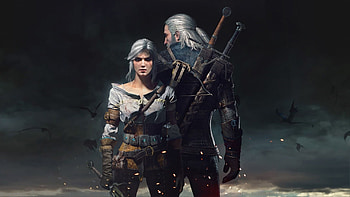 Geralt and Ciri, Witcher 3, Proper character dynamics, Epic HD wallpaper