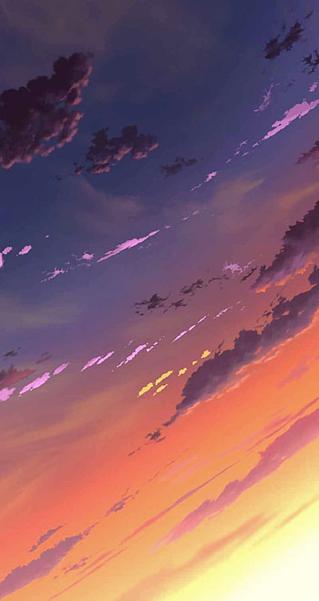 Cielo, Dibujo, Atardecer, Webtoon HD phone wallpaper