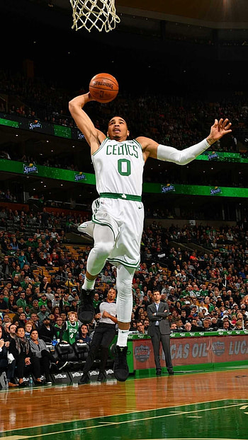 Jayson Tatum, Basketball background, Athleticism, Boston Celtics HD phone wallpaper