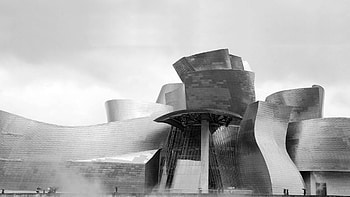 The museum, Guggenheim museum bilbao HD wallpaper