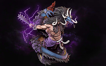 Kaido, One Piece artwork, ZBrush creation, 3D modeling HD wallpaper