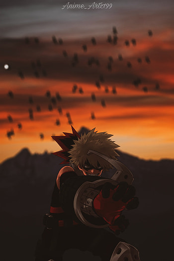 Bakugo, afterglow, sky, Deku HD phone wallpaper