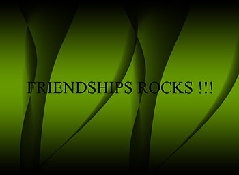 Friendships Rocks !!!, friendships, black, life, glow, green, patterns, friends HD wallpaper