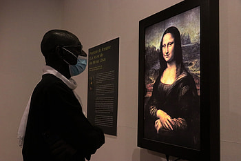 Exhibition in Dakar, Mona Lisa HD wallpaper