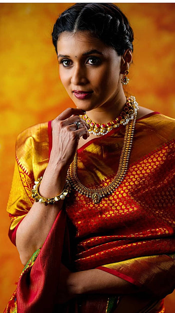 Mannara Chopra, telugu actress, traditional, model HD phone wallpaper