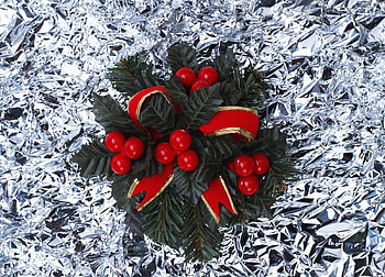 Holidays, Christmas, Needles, Decoration, Composition, Attribute, Foil HD wallpaper