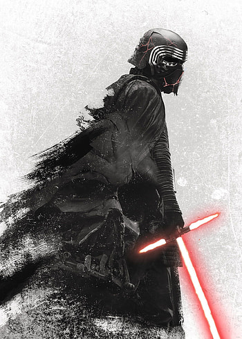 Kylo Ren Mask, Menacing gaze, Hidden identity, Masked warrior HD phone wallpaper