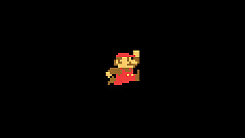 Super Mario Minimalism, mario, minimalism, cartoons HD wallpaper