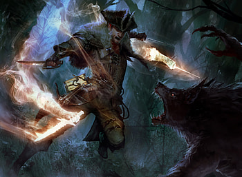Twinblade Invocation, man made, Magic: The Gathering HD wallpaper