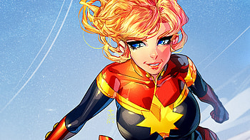 Captain Marvel Cute Art, captain-marvel, superheroes, artwork, artist, digital-art HD wallpaper