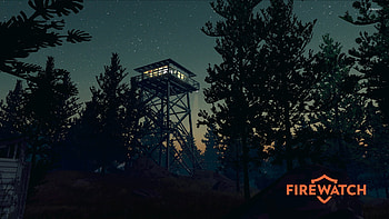 Firewatch, Nighttime lookout, Enchanting ambiance HD wallpaper