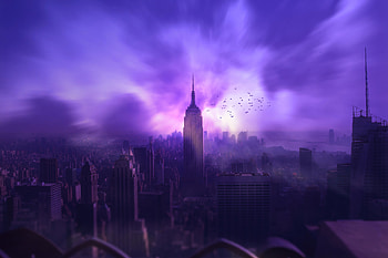 The Cityscape, artist, artwork, digital-art, artstation HD wallpaper