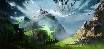 Landscape, Art, Mountain, Fiction, That's Incredible HD wallpaper