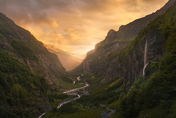 Morning Mountain Glow, , windows HD wallpaper