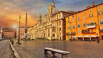 Piazza Navona, Rome HD wallpaper