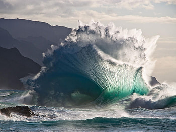Landscape, Waves HD wallpaper