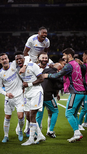 Real Madrid, 14, championsleague, realmadrid, vinicius, 2022, benzema, santiagobernabeu, ucl HD phone wallpaper