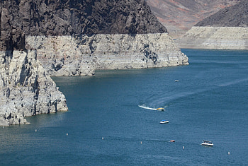 Lake Mead, Western drought impact, Lowest level recorded, NOAA analysis HD wallpaper
