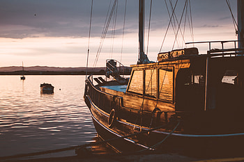 Nature, Sunset, Sea, Sailboat, Sailing Boat HD wallpaper