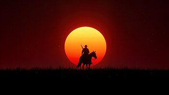 Red Dead Redemption 2 Takes Over, red-dead-redemption-2, 2025-games, red, games, ps5-games, ps4-games, artwork, art, digital-art, video-games HD wallpaper