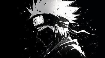 Kakashi Hatake Monochrome Art | Naruto Series, Kakashi Hatake, Anime, Naruto HD wallpaper