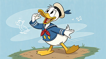Donald Duck in : Classic Cartoon Charm, Donald Duck, cartoon, Disney, duck HD wallpaper
