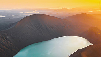 Crater Lake In Iceland, lake, nature HD wallpaper