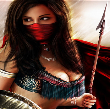 Persian Warrior, abstract, fantasy, girl, beauty, warrior HD wallpaper