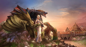 Daenerys Targaryen With Dragons , daenerys-targaryen, dragon, game-of-thrones, tv-shows HD wallpaper