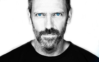 Hugh Laurie, Gregory House, Selective coloring, Expressive faces HD wallpaper