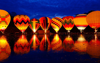 Hot Air Balloon 2, air-balloon, nature, colorful HD wallpaper