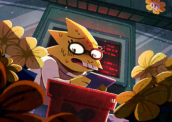 Undertale Duel: Alphys and Flowey in Ultra, Flowey (Undertale), Alphys (Undertale), video game, Undertale HD wallpaper
