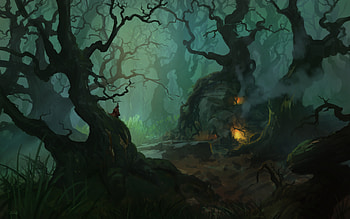 fantasy, forest HD wallpaper