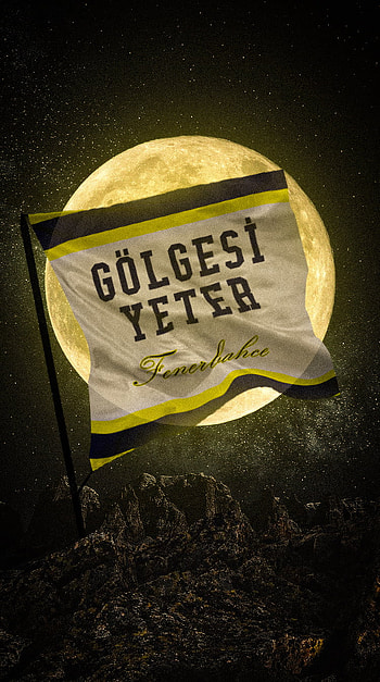 Fenerbahçe duvarkağıdı, fener, moon, flag, fenerbahce_duvar_kagidi, ay, bayrak, fb, , golgesi_yeter HD phone wallpaper