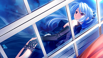 Sara (Midori No Umi), spying, sexy, cute, anime HD wallpaper