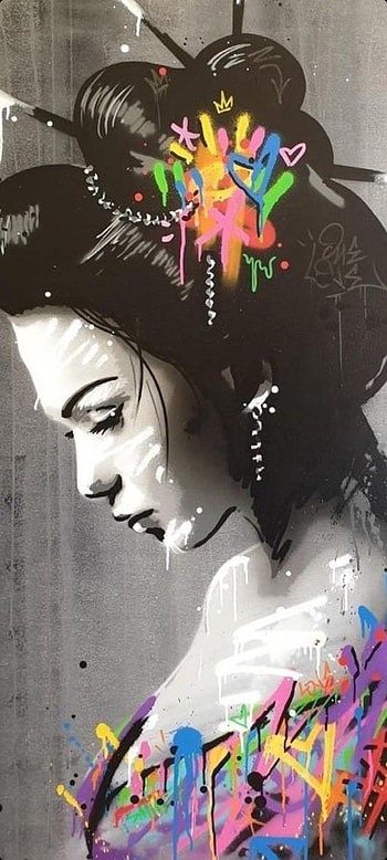 Artx, art, geisha, lip HD phone wallpaper