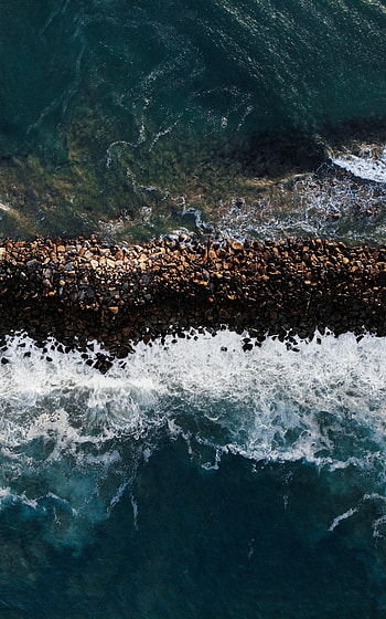 Nature, Stones, Pebble, Waves, Foam HD phone wallpaper