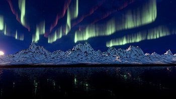 Nature mountains aurora borealis, , -perfect background, Majestic scenery HD wallpaper