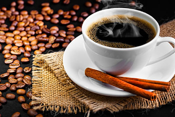 Coffee with cinnamon, table, good morning, morning, hot, delicious, beautiful, cinnamon, cup, cafe, pretty, smoke, coffee, beans, lovely HD wallpaper