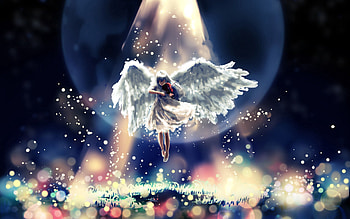 Abstract, Sky, Flight, Angel, Handsomely, It's Beautiful HD wallpaper
