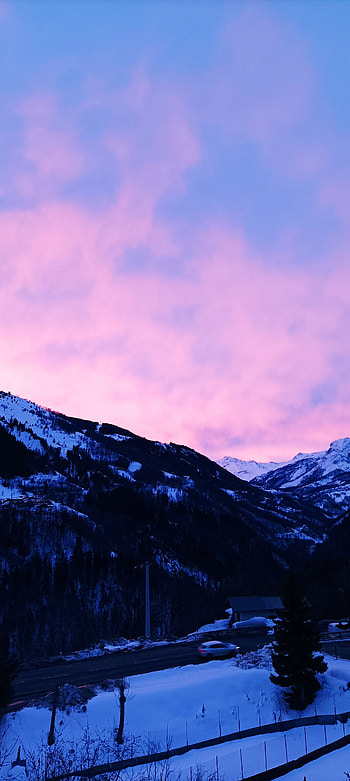 Couché de soleil, ciel, nuage HD phone wallpaper