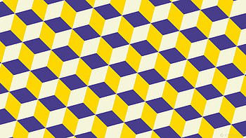 3d cubes purple white yellow dark slate blue gold beige HD wallpaper